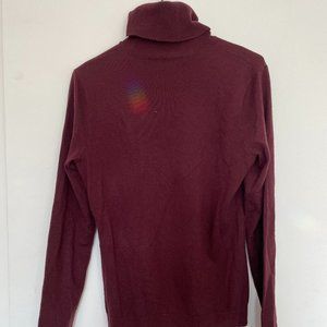 Maroon 100% Cashmere Ralph Lauren Turtleneck